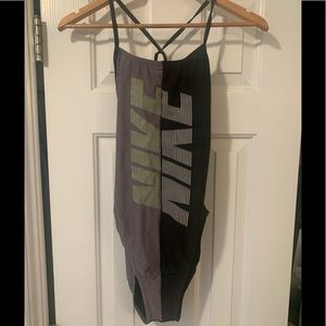 Nike performance swimwear one piece rift cut out